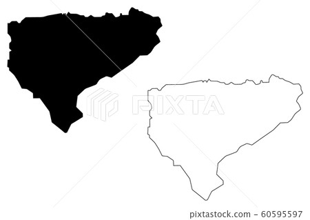 Al Mahwit Governorate map vector.... Al Mahwit Governorate map vector.... 60595597
