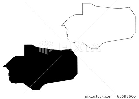 Al Jawf Governorate map vector.... Al Jawf Governorate map vector.... 60595600
