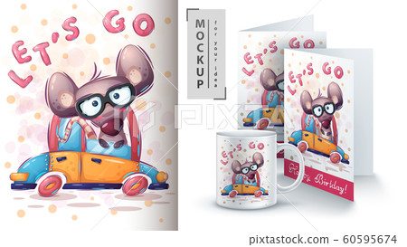 Mouse drive poster and merchandising Mouse drive poster and merchandising 60595674