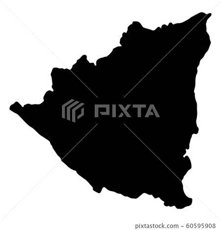 Nicaragua Map Silhouette Vector illustration Eps Nicaragua Map Silhouette Vector illustration Eps 60595908