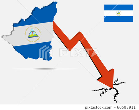 Nicaragua economic crisis vector illustration Eps Nicaragua economic crisis vector illustration Eps 60595911