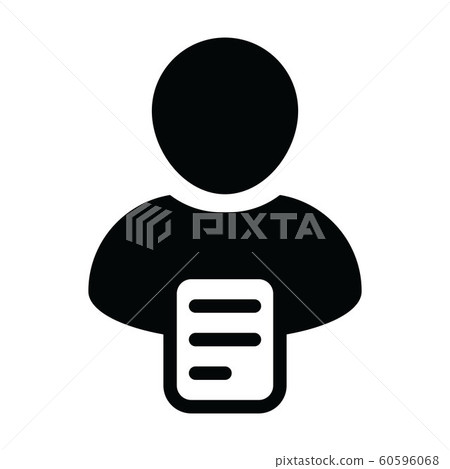 Handbook icon vector male person profile avatar 60596068