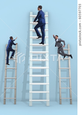 Career progression concept with various ladders Career progression concept with various ladders 60597703