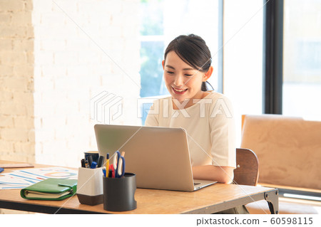 Women desk work Women desk work 60598115