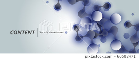 Abstract vector pattern molecule connection design 60598471