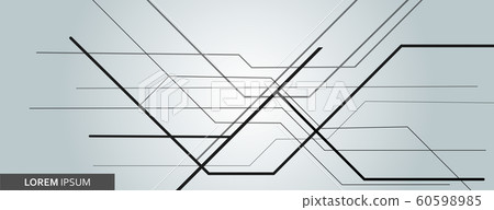 Vector abstract background with black overlapping lines for graphic design Vector abstract background with black overlapping lines for graphic design 60598985
