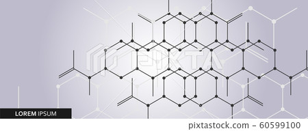 Vector hexagonal molecular structure and geometric abstract background Vector hexagonal molecular structure and geometric abstract background 60599100