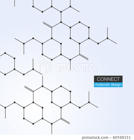 Vector chemical pattern with hexagon-插圖素材 [60599151] - PIXTA圖庫