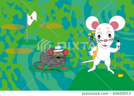 New Year's card material for child and golf sports fans 60600053