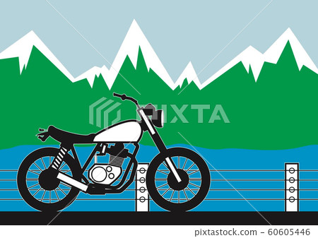 摩托車和風景 摩托車和風景 60605446