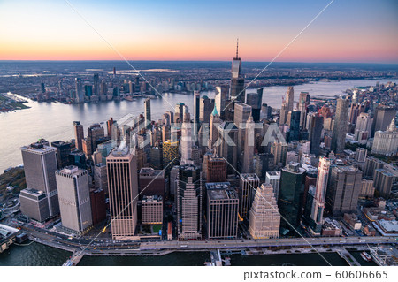 New York Aerial view of Manhattan 60606665