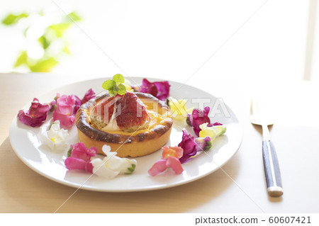 Edible flower Edible flower Hana Edible tart dish Food Food Colorful 60607421