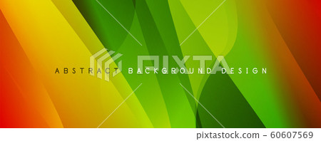 Trendy simple fluid color gradient abstract background with dynamic wave line effect. Vector Illustration For Wallpaper, Banner, Background, Card, Book Illustration, landing page 60607569