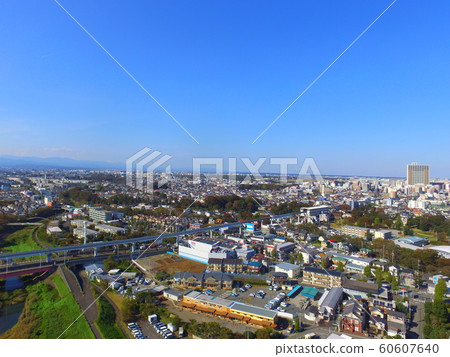 用無人機(東京都立川市5丁目)從天空拍攝的“立川都市風景” 用無人機(東京都立川市5丁目)從天空拍攝的“立川都市風景” 60607640