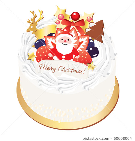 Fresh cream Christmas cake with Santa 60608004