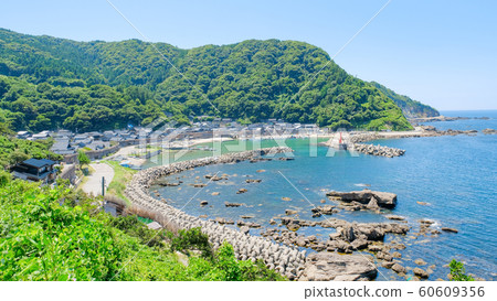 Summer fishing village scenery Summer fishing village scenery 60609356