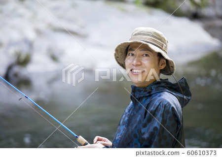 Mountain stream fishing image Male to mountain stream fishing 60610373
