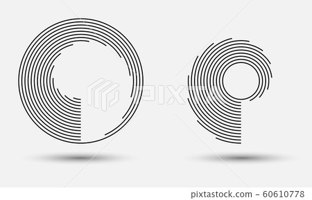 abstract round background. monochrome logo or icon abstract round background. monochrome logo or icon 60610778