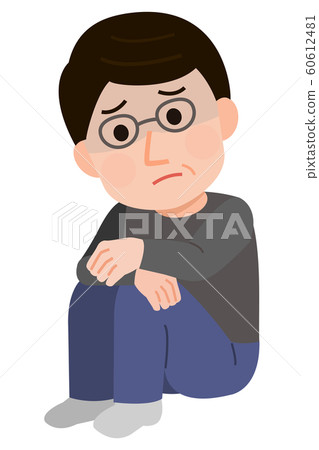 Middle-aged man illustration 60612481