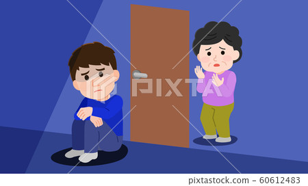 房間撤離男人擔心母親圖 60612483