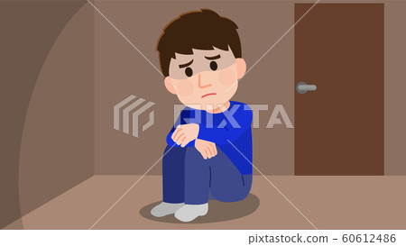 Room withdrawal male illustration - Stock Illustration [60612486] - PIXTA