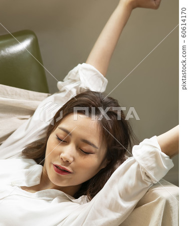 Female lifestyle lie down Female lifestyle lie down 60614170
