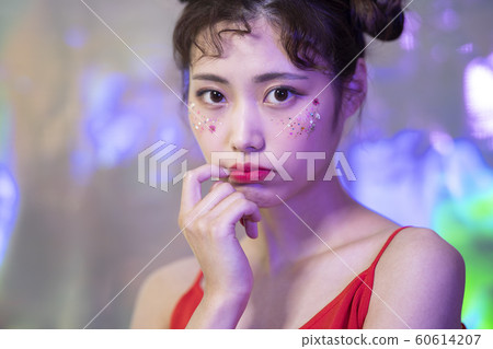 Female neon color fantasy 60614207