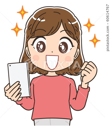 女性可愛插畫素材 女性可愛插畫素材 60614767