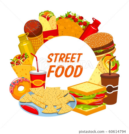 Fast food burgers, street food sandwiches meal Fast food burgers, street food sandwiches meal 60614794