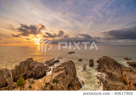 Evening view from Tojinbo 60617908