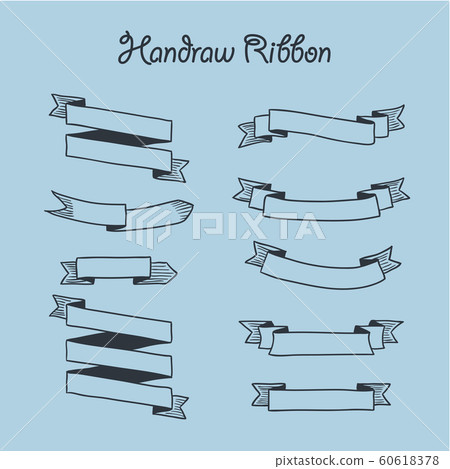 Handrawn Ribbon set Handrawn Ribbon set 60618378