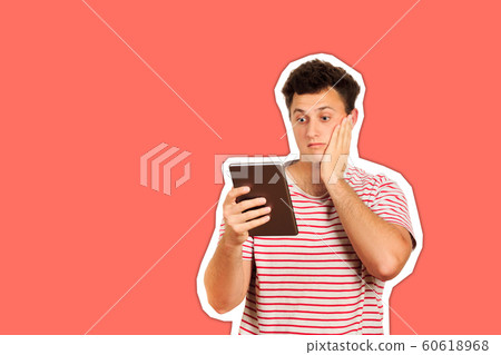 emotional man isolated emotional man isolated 60618968