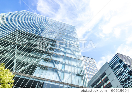 Landscape with office building Landscape with office building 60619694