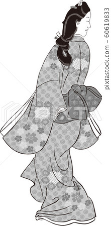 In return beauty figure black and white 60619833