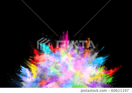 abstract colored dust explosion on a black background.abstract powder splatted background,Freeze motion of color powder exploding/throwing color powder, multicolored glitter texture. abstract colored dust explosion on a black background.abstract powder splatted background,Freeze motion of color powder exploding/throwing color powder, multicolored glitter texture. 60621197