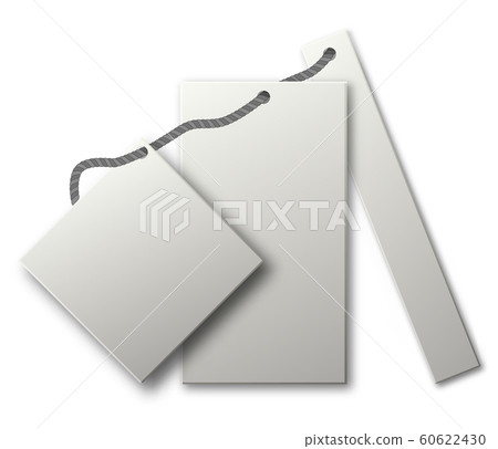 Price tag set. White gift label on hang string Price tag set. White gift label on hang string 60622430