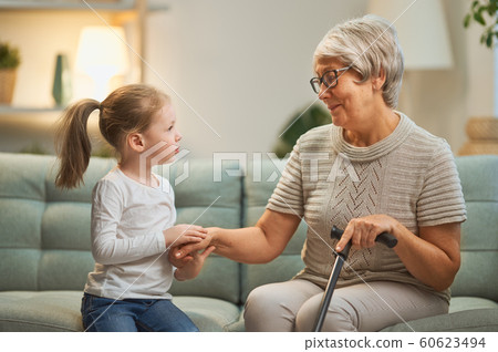 girl and her grandmother 60623494