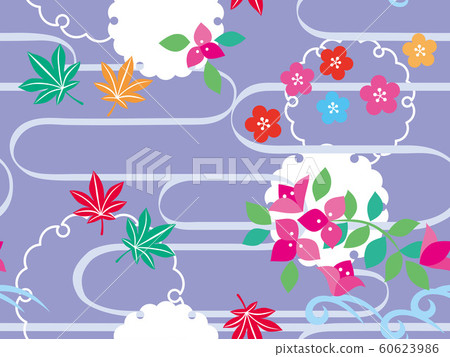 模式四個季節-明亮的樣式-紫色紫色Murasakiiro 模式四個季節-明亮的樣式-紫色紫色Murasakiiro 60623986