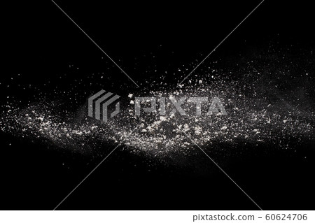White powder explosion on black background. Colored cloud. Colorful dust explode. Paint Holi. White powder explosion on black background. Colored cloud. Colorful dust explode. Paint Holi. 60624706