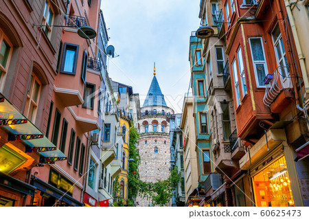 Galata tower in Istanbul, Turkey. Galata tower in Istanbul, Turkey. 60625473