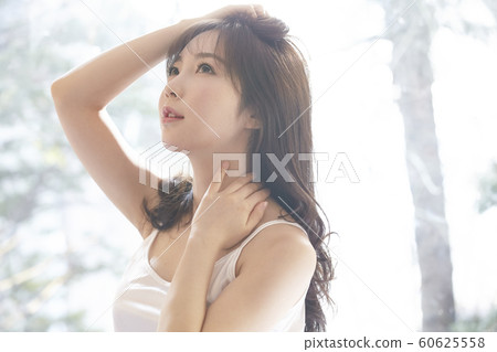 Young woman, morning, weather, room, house, beauty Young woman, morning, weather, room, house, beauty 60625558