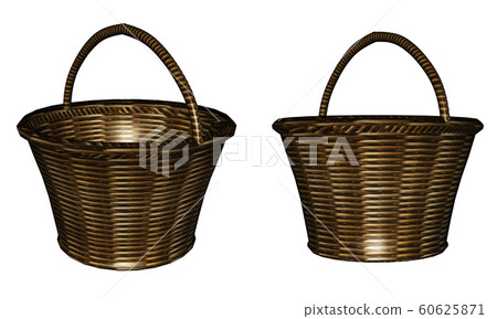 3d empty basket 3d empty basket 60625871