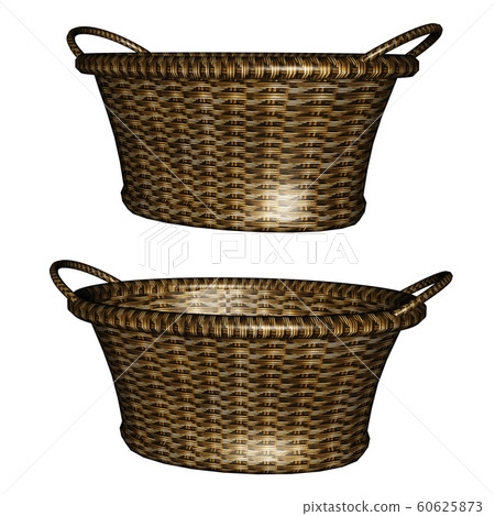 3d empty basket 60625873