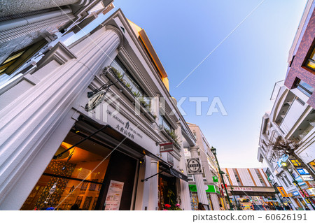 Yokohama cityscape in Japan Overlooking Okurayama Elm Street, a "Greek-style" shopping street extending to Okurayama Station 60626191