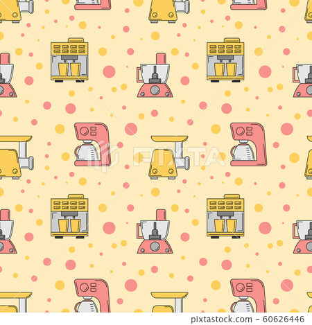 Kitchen tools seamless pattern. culinary illustration for design and web. 60626446