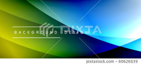 Wave liquid style lines with shadows and light on gradient background. Trendy simple fluid color gradient abstract background with dynamic straight shadow line effect Wave liquid style lines with shadows and light on gradient background. Trendy simple fluid color gradient abstract background with dynamic straight shadow line effect 60626839