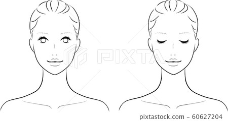 女性的臉 女性的臉 60627204