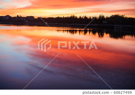 Beautiful romantic sunset Beautiful romantic sunset 60627499