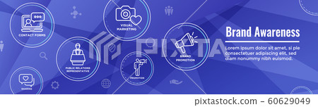 Brand Ambassador Thin Line Outline Icon Web Banner Brand Ambassador Thin Line Outline Icon Web Banner 60629049