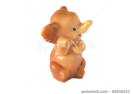 Toy rubber elephant isolated on a white background. Toy rubber elephant isolated on a white background. 60630033